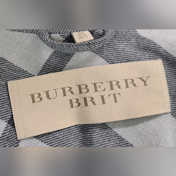 Burberry Double Breasted Pea Coat Jacket Zip Cuffs Peplum Pleated Gray Wool 2 US - Picture 10 of 16